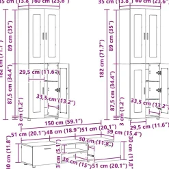 vidaXL Conjunto de mueble de TV con cajón FLORIN Madera vieja Madera envejecida Best