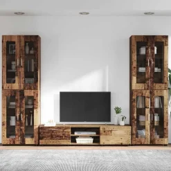 vidaXL Conjunto de mueble de TV con cajón FLORIN Madera vieja Madera envejecida Best