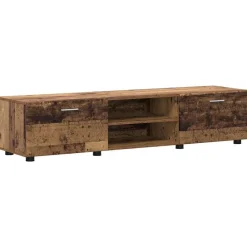 vidaXL Conjunto de mueble de TV con cajón FLORIN Madera vieja Madera envejecida Best