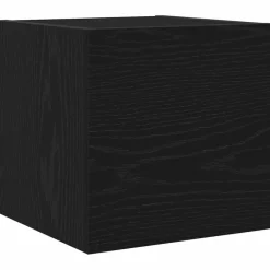 vidaXL Conjunto de mueble de TV 8 pcs Madera de ingeniería Roble negro Sale