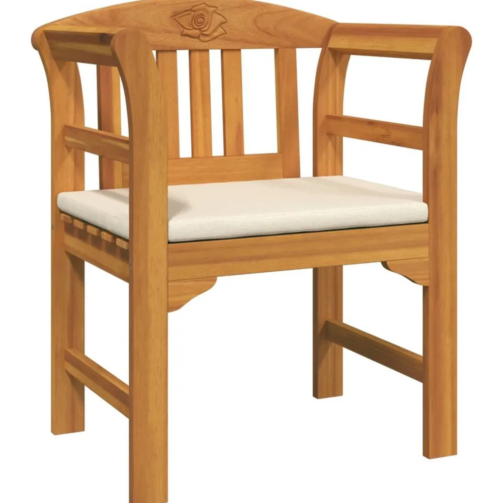 vidaXL Conjuntos De Muebles-Conjunto de salón Rosa del jardín 4 pcs Madera de Acacia Sólida