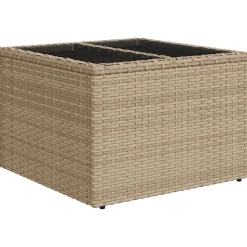 vidaXL Muebles De Jardín-Conjunto de sofá de jardín con cojín 9 pcs ratán sintético