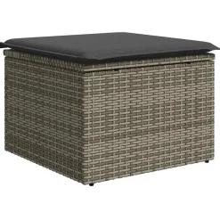 vidaXL Conjunto de sofá de jardín 8 pcs Claro ratán sintético Gris Clearance
