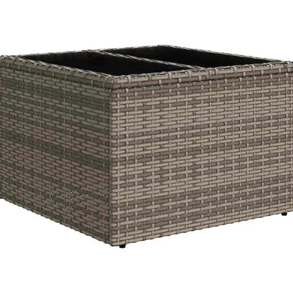 vidaXL Conjunto de sofá de jardín 8 pcs Claro ratán sintético Gris Clearance