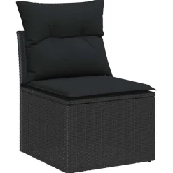 vidaXL Muebles De Jardín-Conjunto de sofá de jardín 5 pcs Poliratán