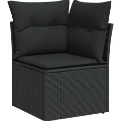 vidaXL Muebles De Jardín-Conjunto de sofá de jardín 11 pcs Poliratán