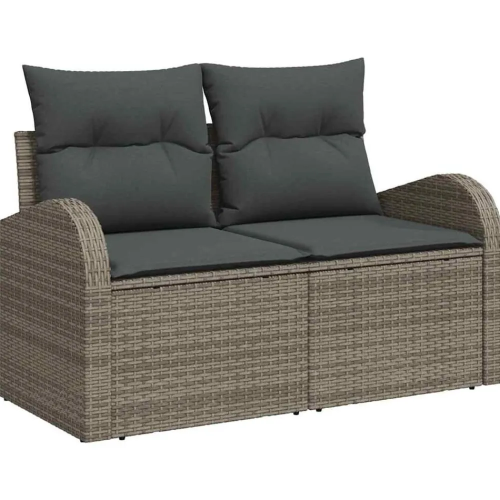 vidaXL Muebles De Jardín-Conjunto de sofá de jardín con cojín Manual 5 pcs