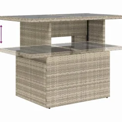 vidaXL Conjunto de sofá de jardín con cojín 6 pcs Poliratán Gris claro Sale