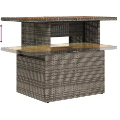 vidaXL Conjunto de sofá de jardín 6 pcs Poliratán Gris Sale