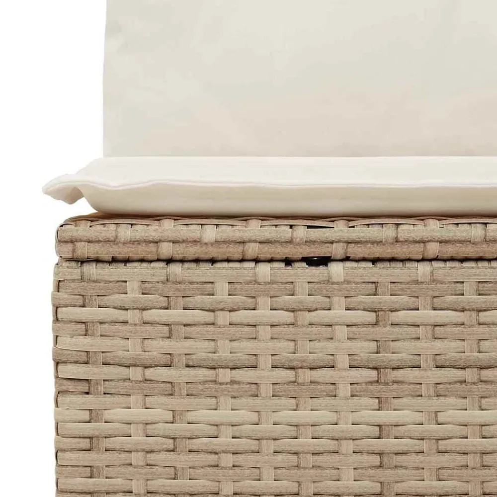 vidaXL Conjunto de sofá de jardín 8 pcs Crema ratán sintético Beige y Sale