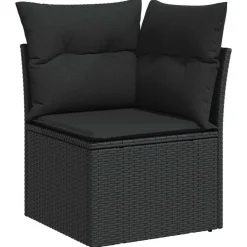 vidaXL Muebles De Jardín-Conjunto de sofá de jardín 8 pcs ratán sintético