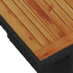 vidaXL Muebles De Jardín-Conjunto de sofá de jardín 9 pcs Negro Poliratán