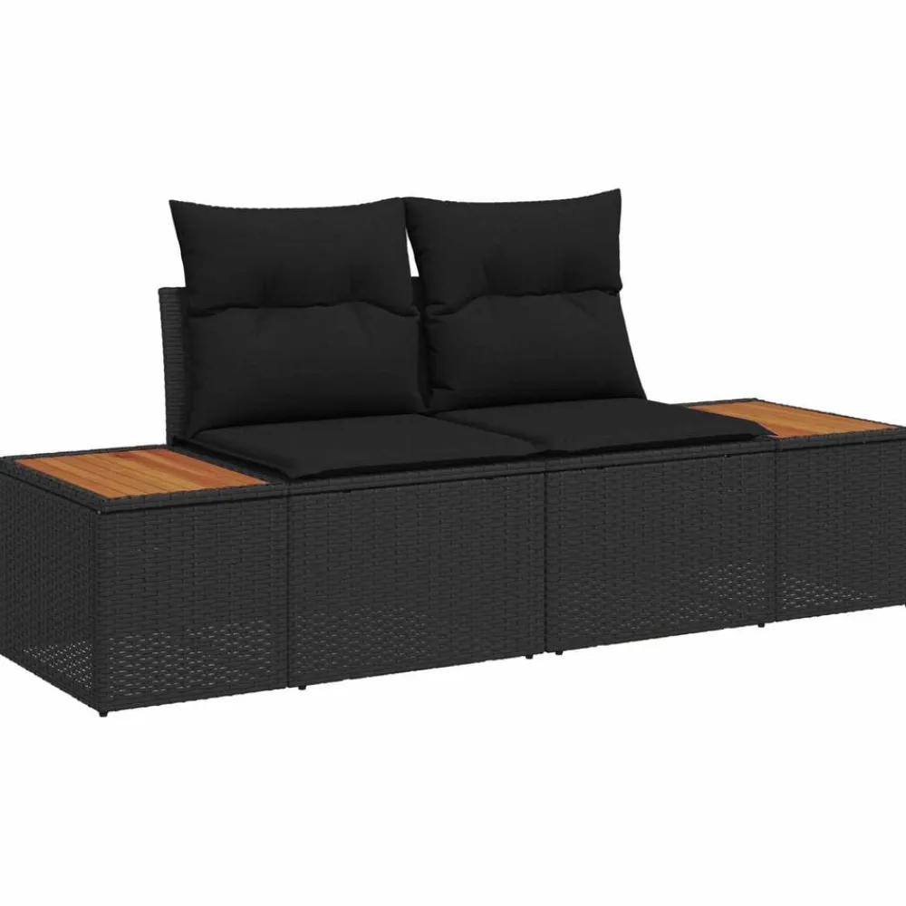 vidaXL Muebles De Jardín-Conjunto de sofá de jardín 8 pcs Poliratán