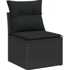 vidaXL Muebles De Jardín-Conjunto de sofá de jardín 8 pcs Poliratán