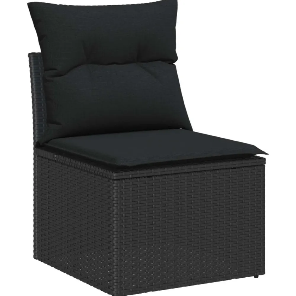 vidaXL Muebles De Jardín-Conjunto de sofá de jardín 8 pcs Poliratán