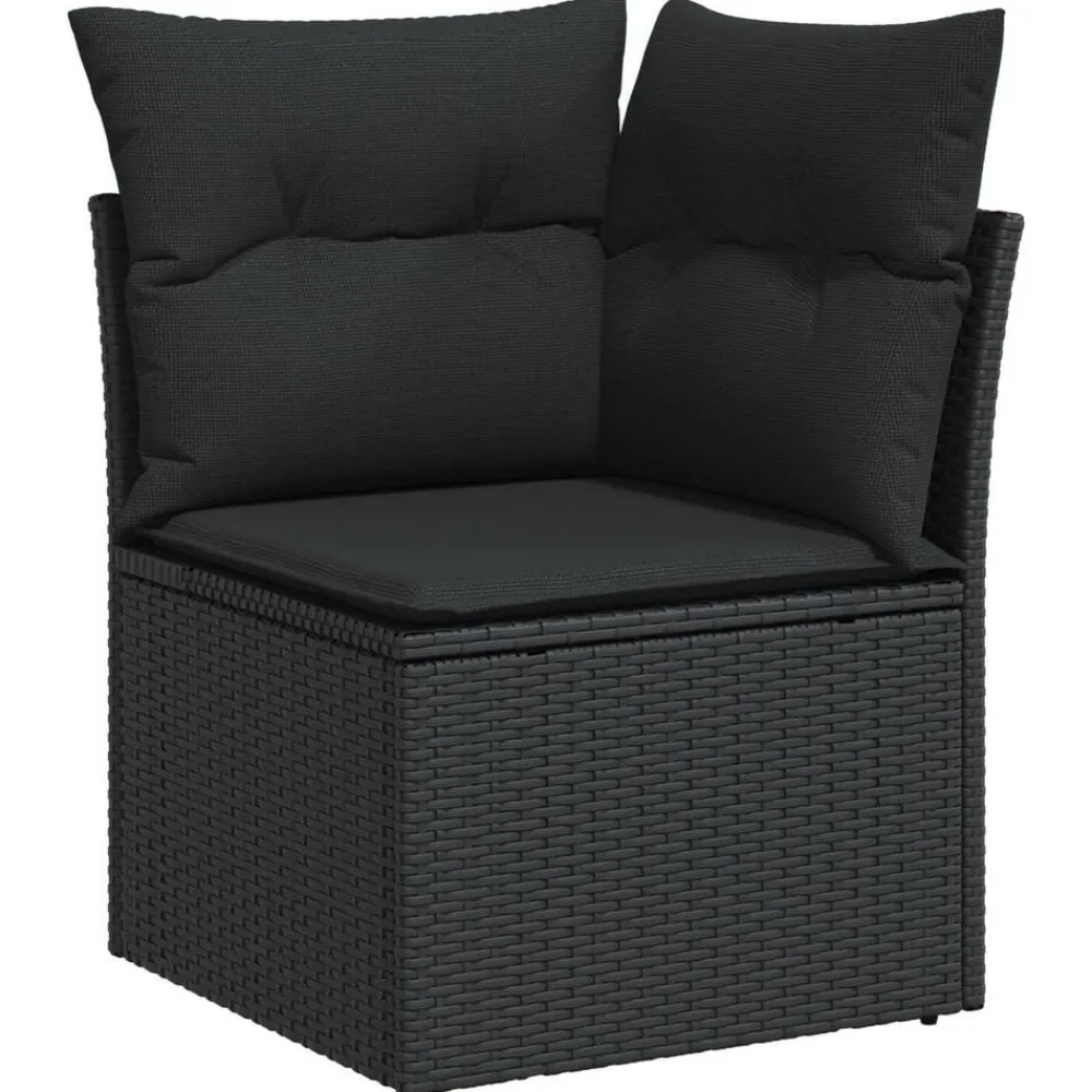 vidaXL Muebles De Jardín-Conjunto de sofá de jardín 8 pcs Poliratán