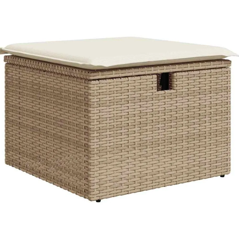 vidaXL Muebles De Jardín-Conjunto de sofá de jardín 8 pcs ratán sintético