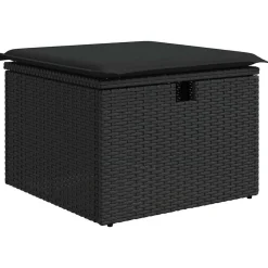 vidaXL Muebles De Jardín-Conjunto de sofá de jardín con cojín 6 pcs Poliratán