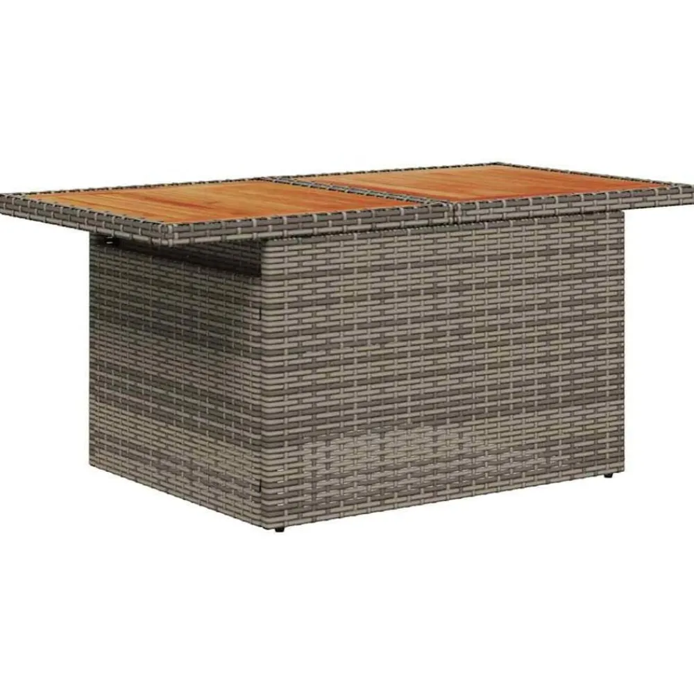 vidaXL Conjunto de sofá de jardín 6 pcs Poliratán Gris Clearance