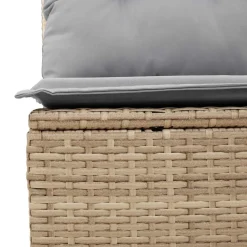 vidaXL Muebles De Jardín-Conjunto de sofá de jardín con cojín 6 pcs ratán sintético