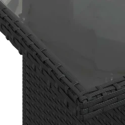 vidaXL Conjunto de sofá de jardín con cojín 8 pcs Poliratán Negro Sale