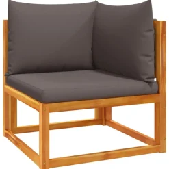 vidaXL Muebles De Jardín-Conjunto de sofá de jardín de 6 piezas con cojines de madera de acacia y cuerda