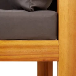 vidaXL Muebles De Jardín-Conjunto de sofá de jardín de 6 piezas con cojines de madera de acacia y cuerda