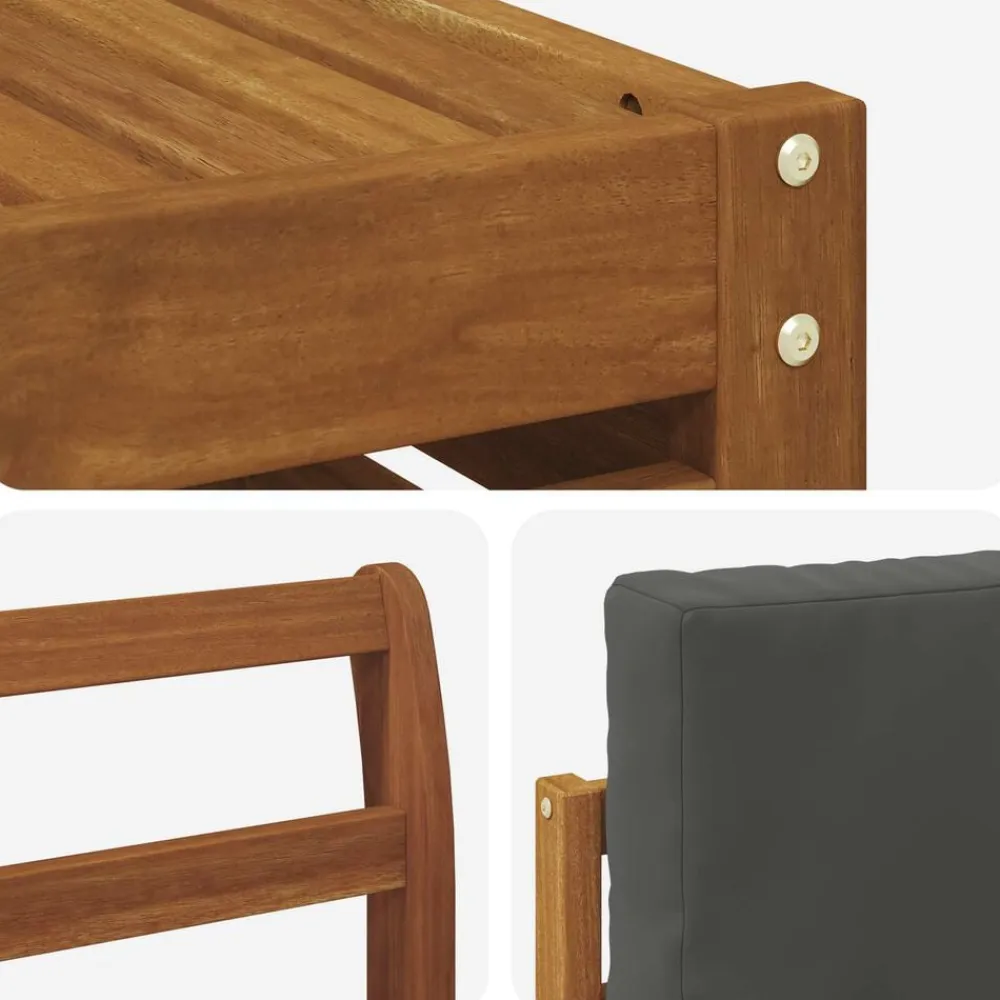 vidaXL Conjuntos De Muebles-Conjunto de Sofá Seccional con cojín 7 pcs