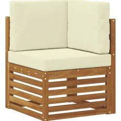 vidaXL Conjunto de Sofá Seccional con cojín 6 pcs Natural y crema Online