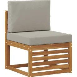 vidaXL Conjunto de Sofá Seccional con cojín 6 pcs Gris Natural y Claro Gris claro y natural Best