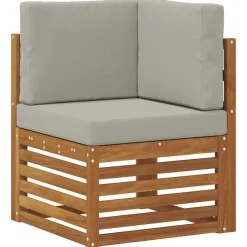 vidaXL Conjunto de Sofá Seccional con cojín 6 pcs Gris Natural y Claro Gris claro y natural Best