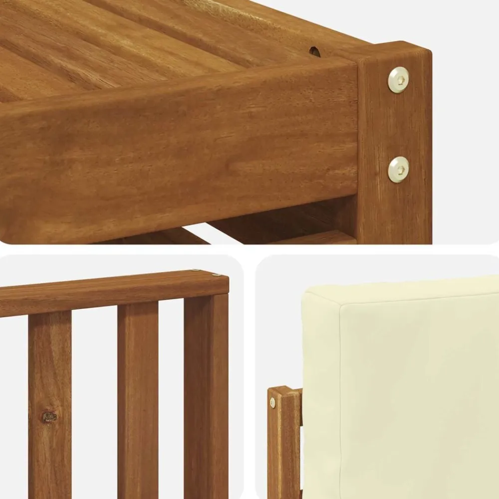 vidaXL Conjuntos De Muebles-Conjunto de Sofá Seccional con cojín 7 pcs