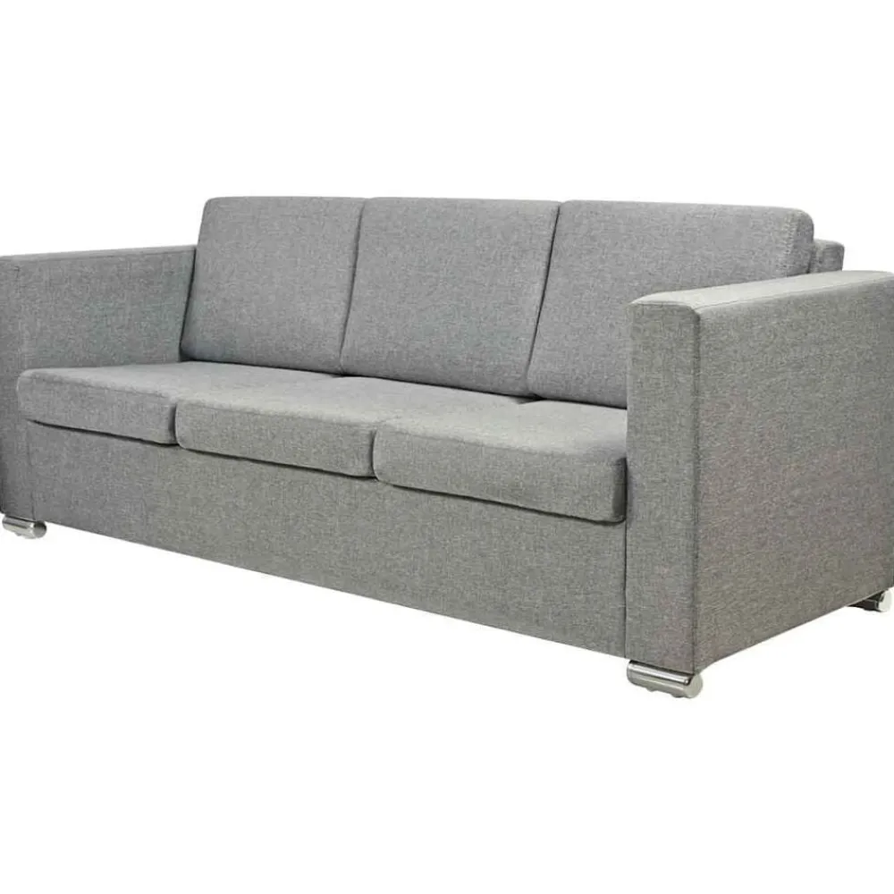 vidaXL Sofás-Conjunto de sofás 3 unidades tela