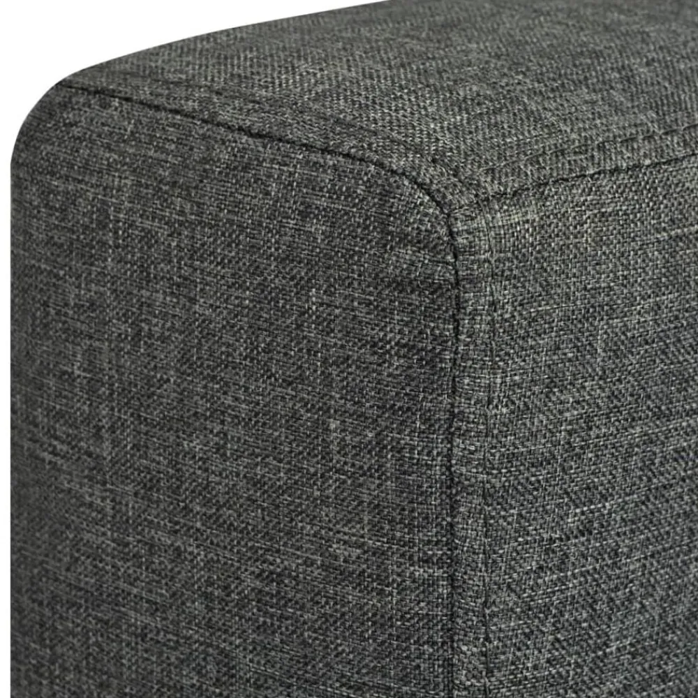 vidaXL Sofás-Conjunto de sofás 3 unidades tela