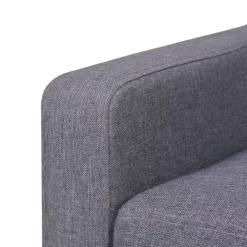 vidaXL Conjunto de sofás 2 piezas tela Gris Clearance