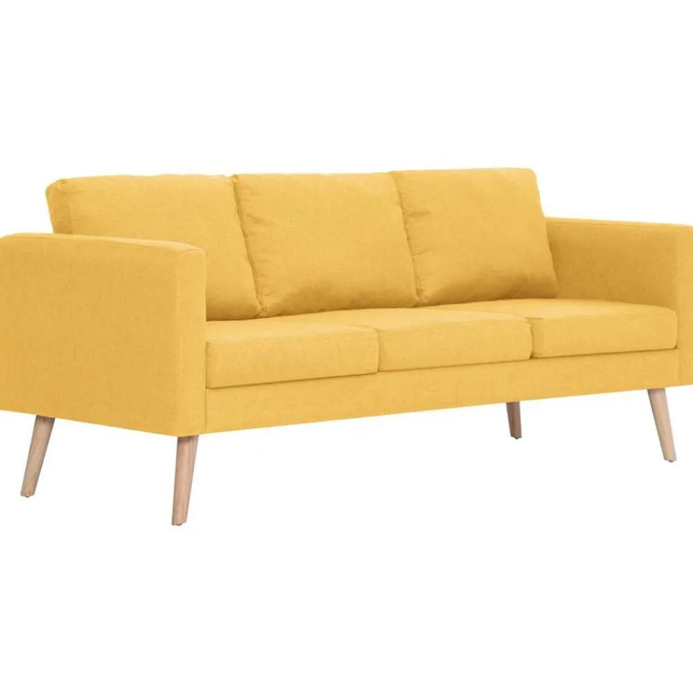 vidaXL Sofás-Conjunto de sofás 2 piezas tela