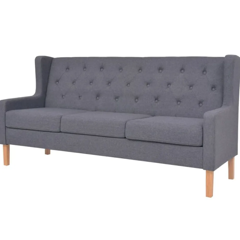vidaXL Sofás-Conjunto de sofás 2 piezas tela