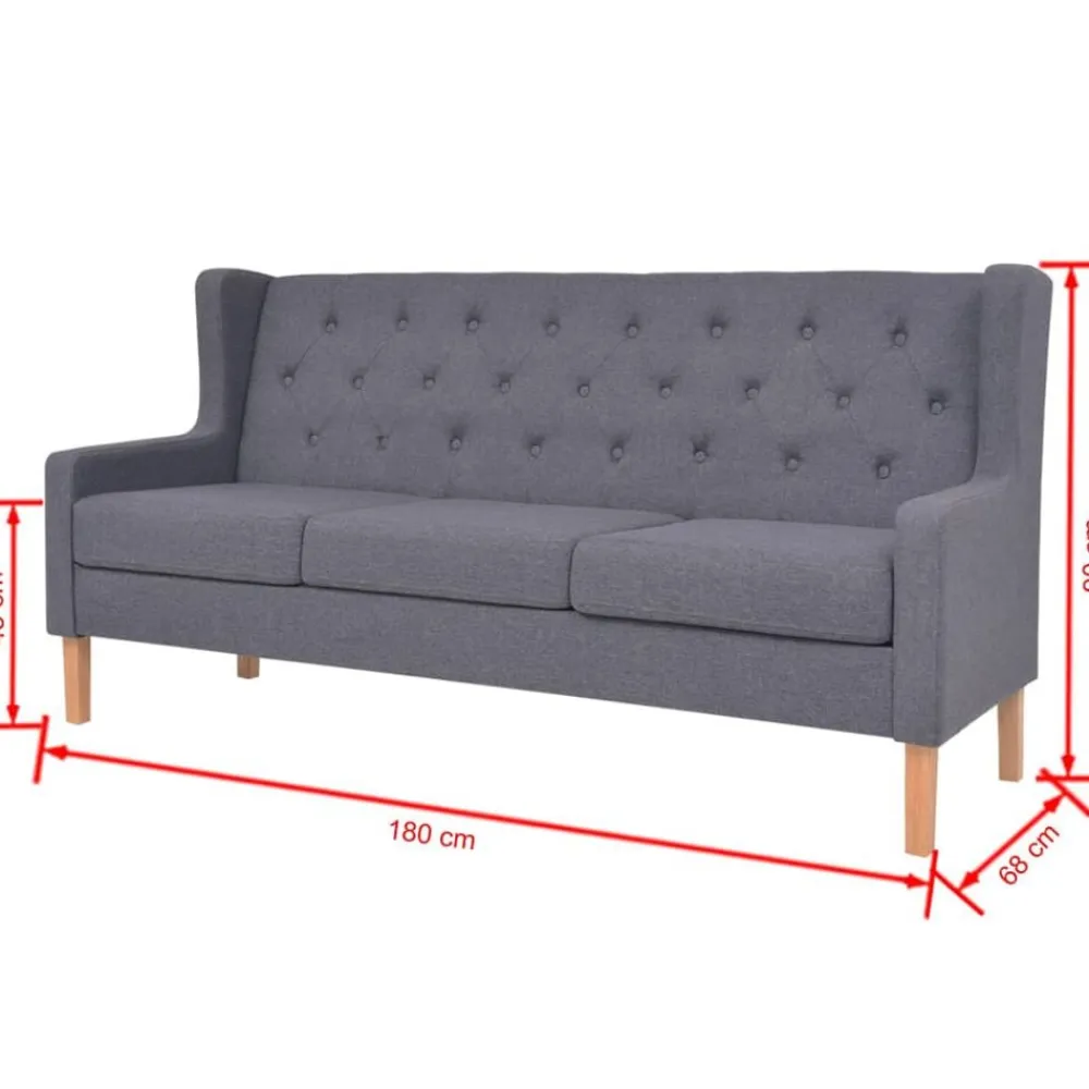 vidaXL Sofás-Conjunto de sofás 2 piezas tela