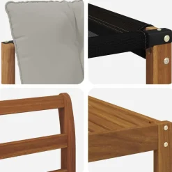 vidaXL Conjunto de sofás de exterior 7 pcs Gris Natural y Claro Gris claro y natural Hot