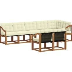 vidaXL Conjuntos De Muebles-Conjunto de sofás de exterior con cojín 8 pcs