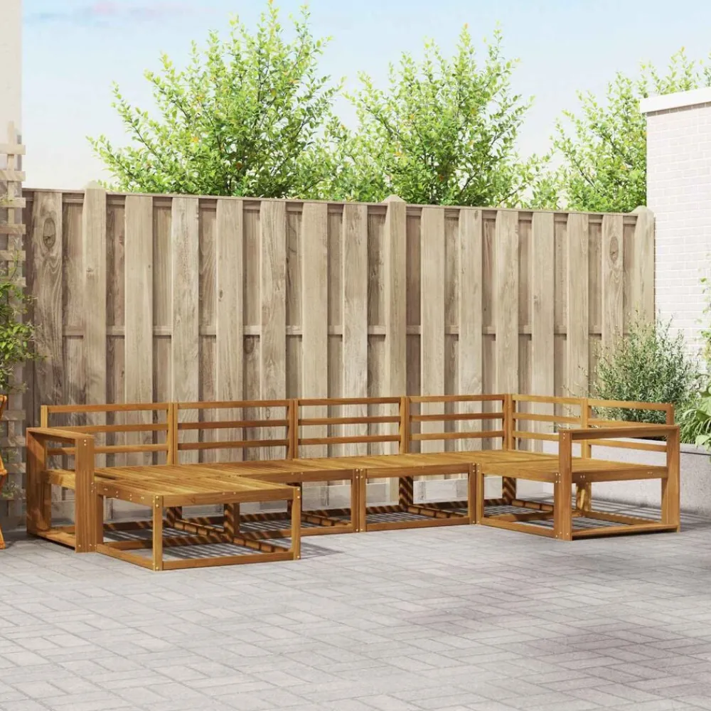 vidaXL Conjuntos De Muebles-Conjunto de sofás de exterior 6 pcs
