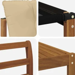 vidaXL Conjunto de sofás de exterior con cojín 19 pcs Natural y beige Discount