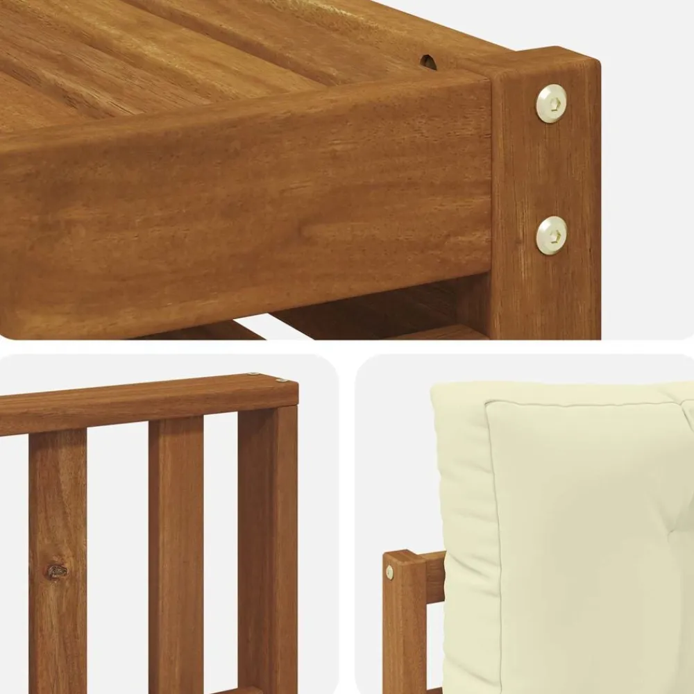 vidaXL Conjuntos De Muebles-Conjunto de sofás de exterior con cojín 9 pcs