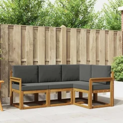 vidaXL Conjuntos De Muebles-Conjunto de sofás de exterior 4 pcs