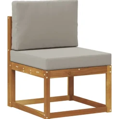 vidaXL Conjuntos De Muebles-Conjunto de sofás de exterior 6 pcs Gris Natural y Claro