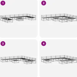 vidaXL Conjuntos De Muebles-Conjunto de sofás de exterior 11 pcs
