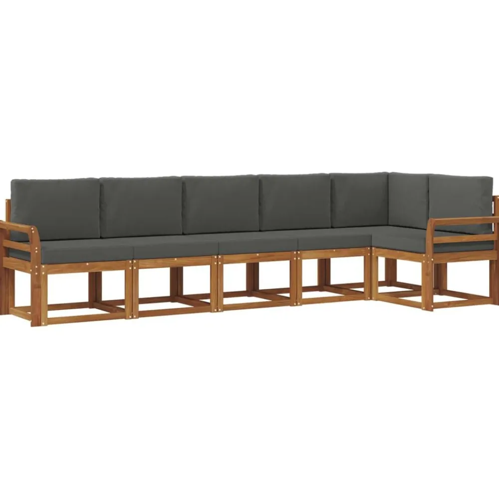 vidaXL Conjuntos De Muebles-Conjunto de sofás de exterior 6 pcs