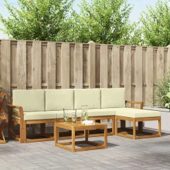 vidaXL Conjuntos De Muebles-Conjunto de sofás de exterior con cojín 6 pcs