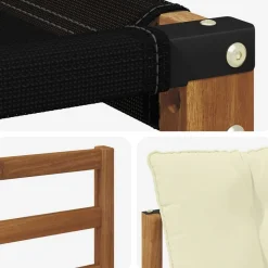 vidaXL Conjuntos De Muebles-Conjunto de sofás de exterior con cojín 6 pcs