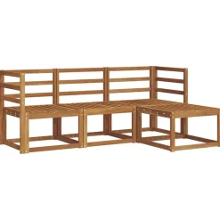 vidaXL Conjuntos De Muebles-Conjunto de sofás de exterior 4 pcs